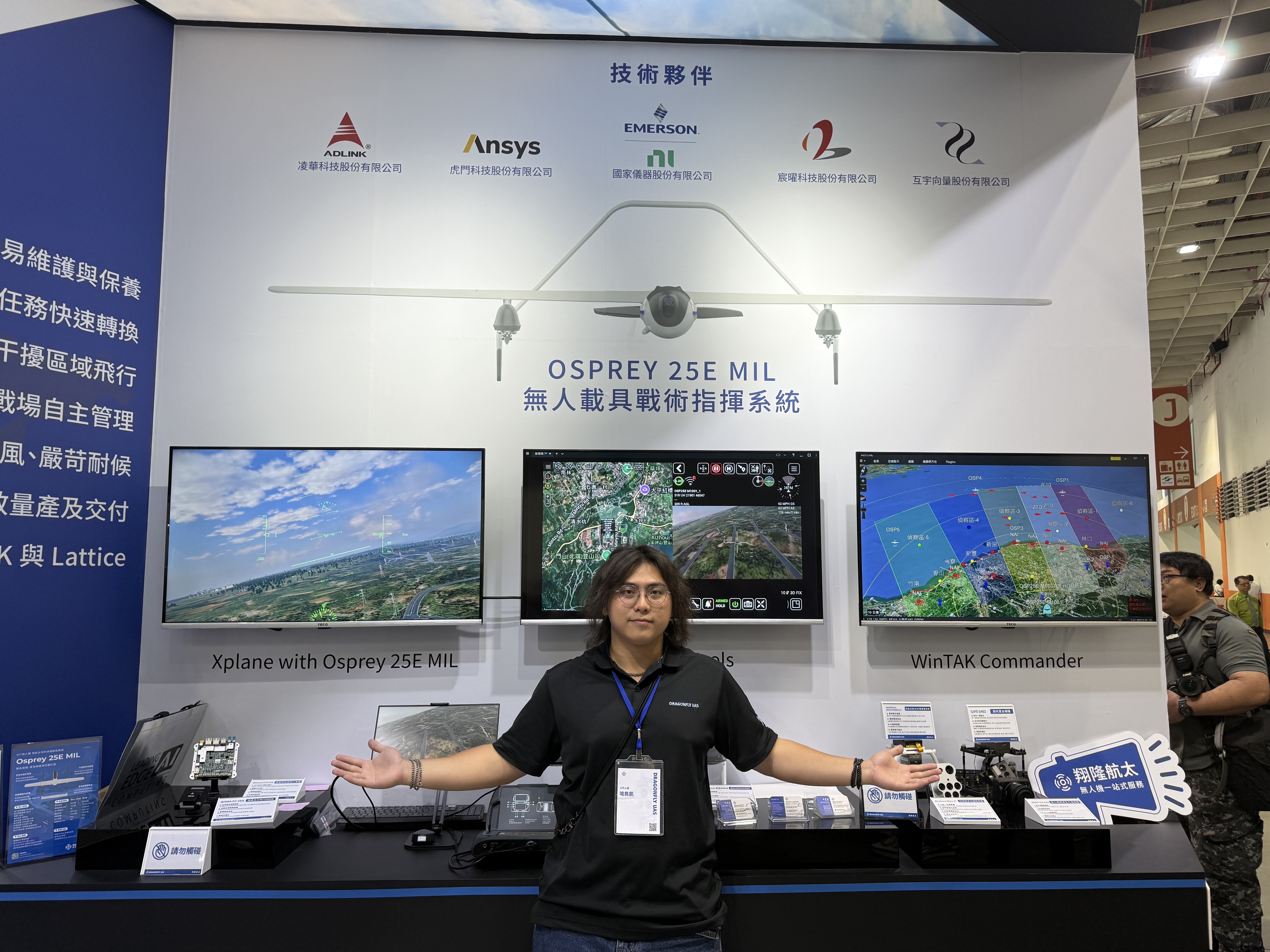 全系統畫面 - X-Plane with OSPREY 25E MIL / ATAK / WinTAK